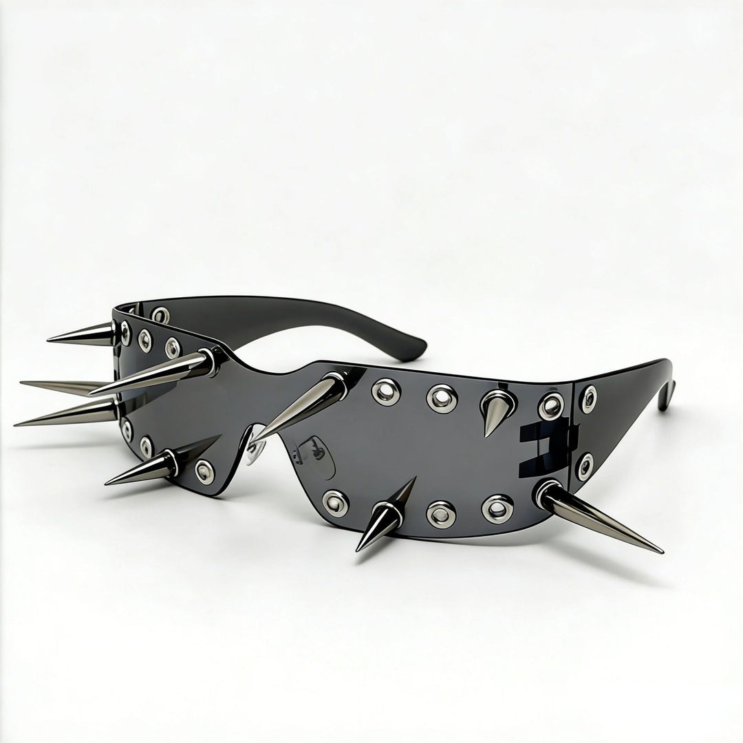 Women's Sporty Sunglasses with Eye-Catching Design and Spikes Kalsten