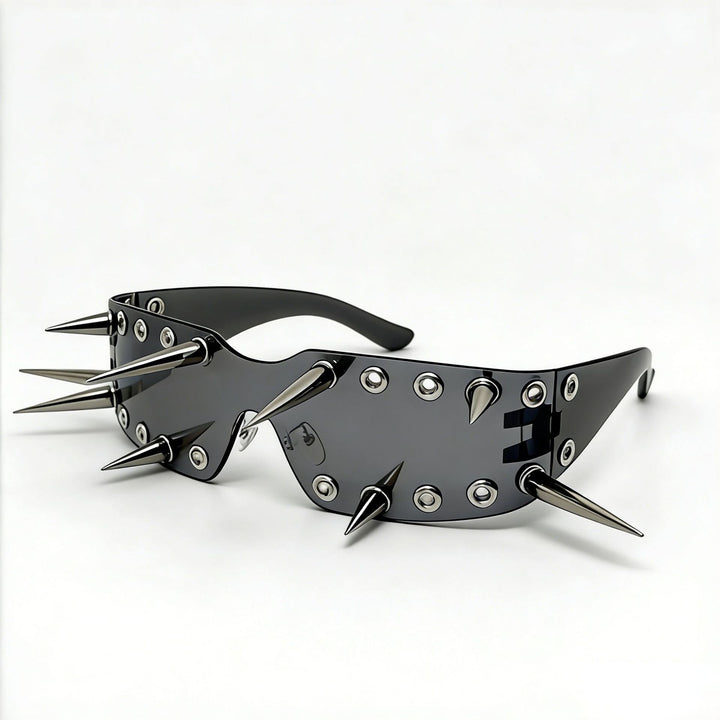 Women's Sporty Sunglasses with Eye-Catching Design and Spikes Kalsten