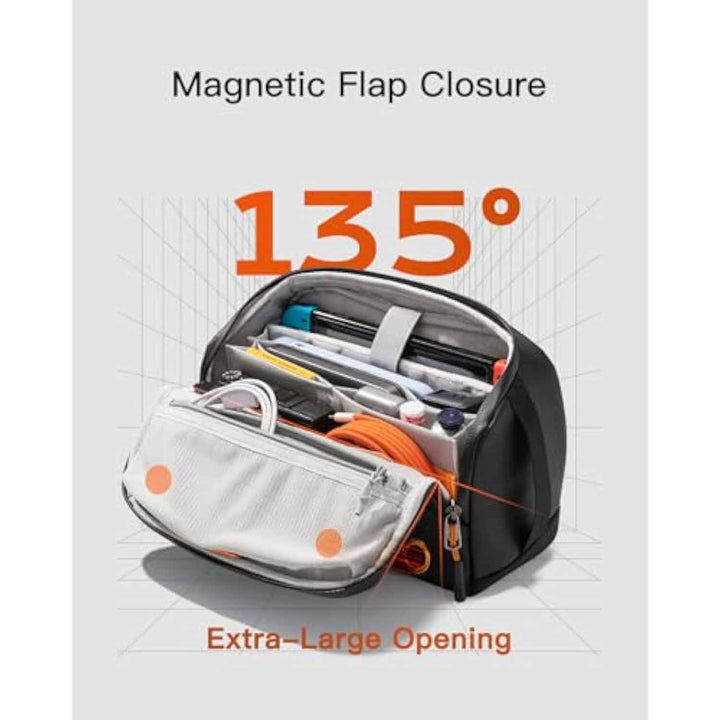 Multifunctional Messenger Bag with Adjustable Strap and Numerous Compartments Kalsten