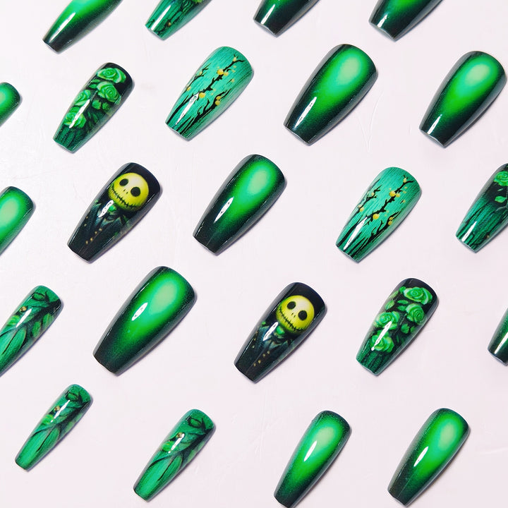 Creative Nail Art Set with Green Design Kalsten