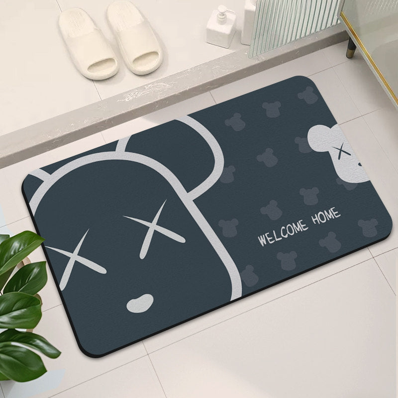 Stylish Abstract Design Bath Mat