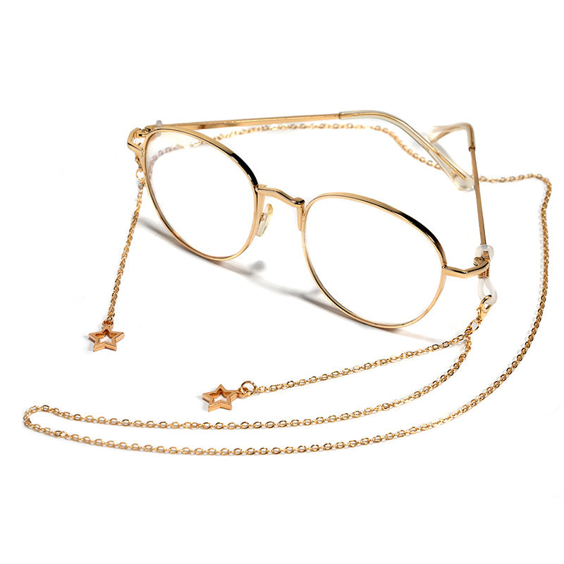 Stylish Star-Embellished Eyewear Chain Kalsten