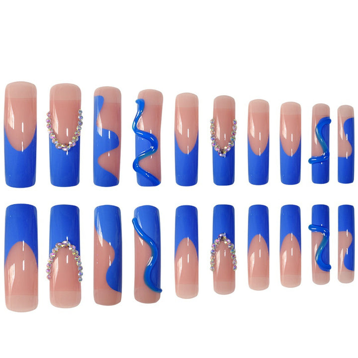 Glamorous 3D Long Stiletto Press-On Nails Kalsten