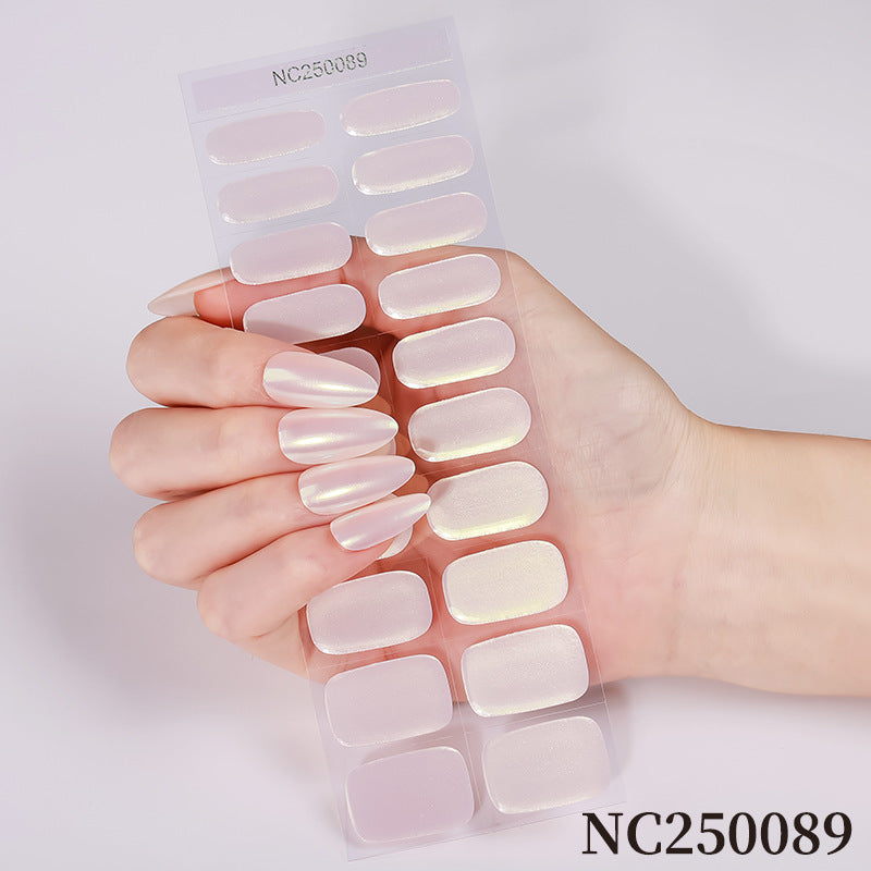 Glossy Press-On Nail Wraps