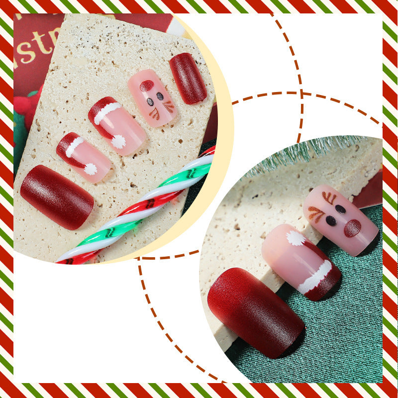 Creative Christmas Art Nail Set with Festive Designs Kalsten 1789119116