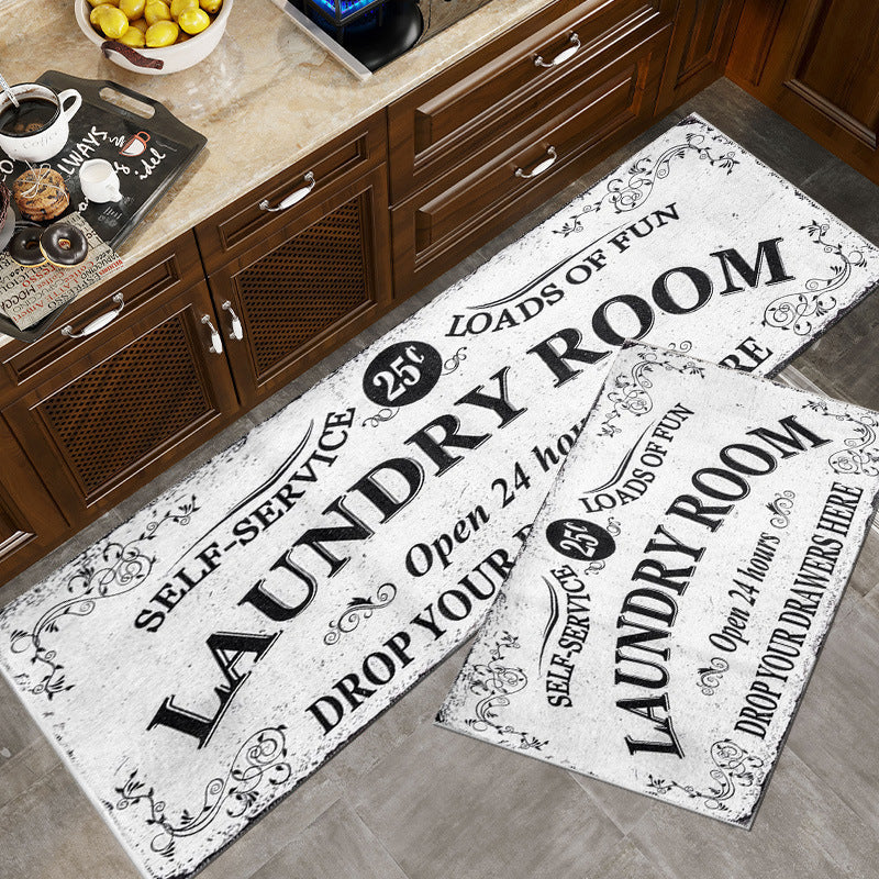 Decorative Laundry Floor Mat