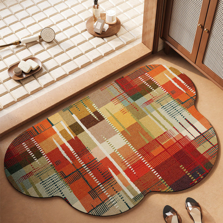 Stylish Bohemian Floral Bath Mat