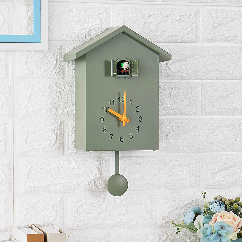 Cuckoo clock in creative house design Kalsten