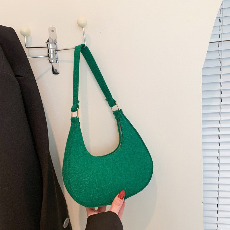 WoCrocodile Texture Handheld Hobo Bag Kalsten