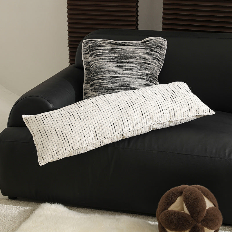 Decorative cotton-linen cushion cover with fine stripe texture Kalsten