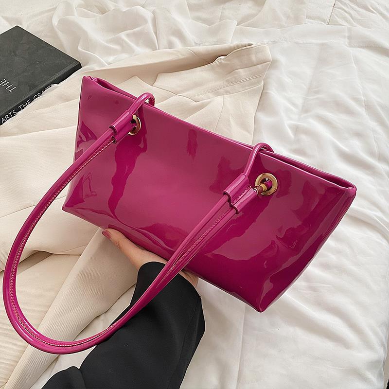 Glossy Patent Leather Handbag