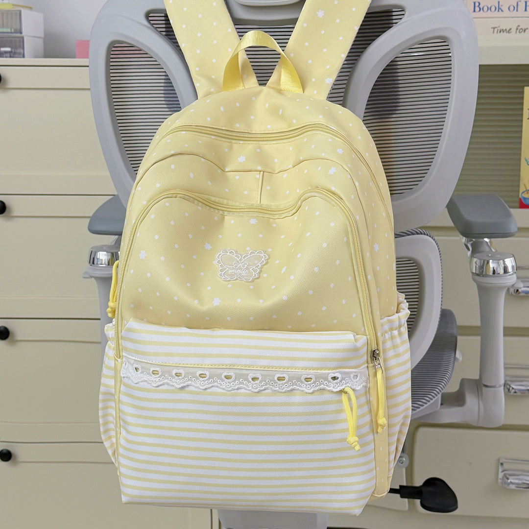 Playful Bunny-Ear Design School Backpack Kalsten