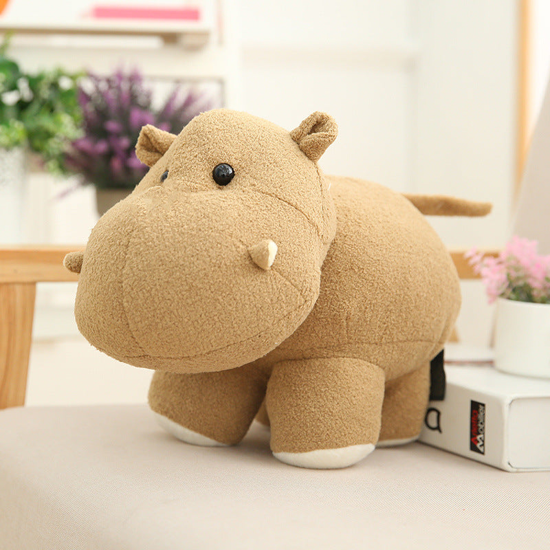 Plush Hippo Cuddle Pillow with Weighted Core and Ultra-Soft Microfleece Cover Kalsten