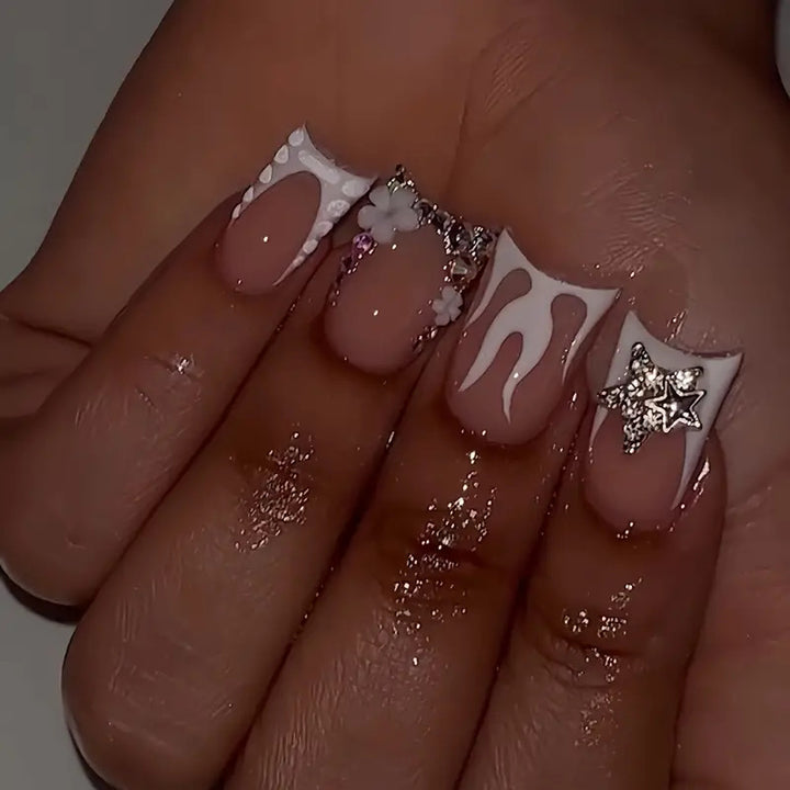 Artistic 3D Decorated Press-On Nails Kalsten