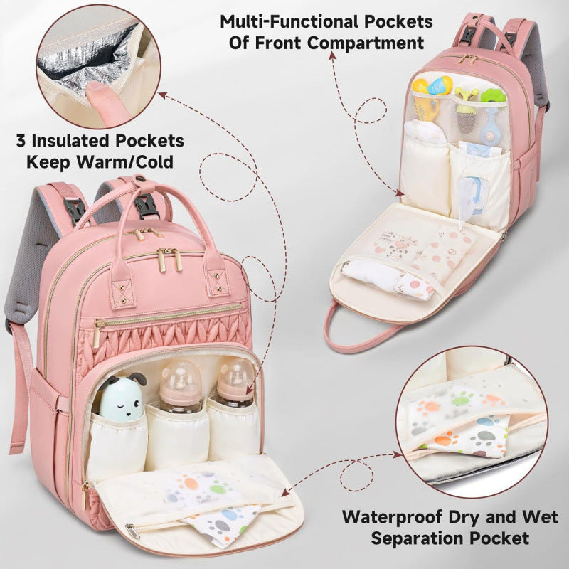 Elegant and Spacious Backpack with Textured Design Kalsten