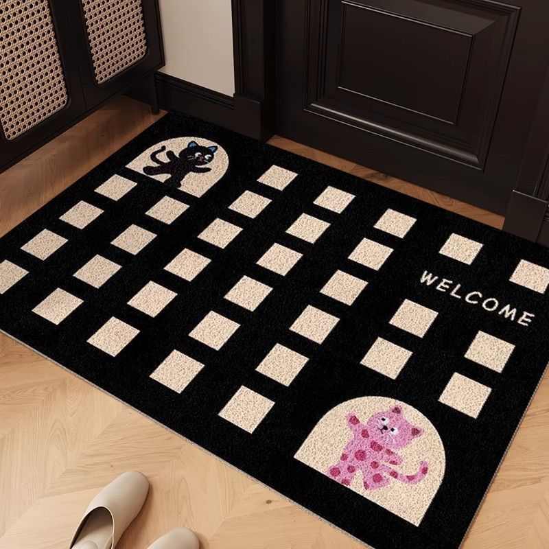 Playful Dog-Themed Entrance Mat