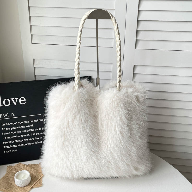 Luxurious Faux Fur Tote Bag