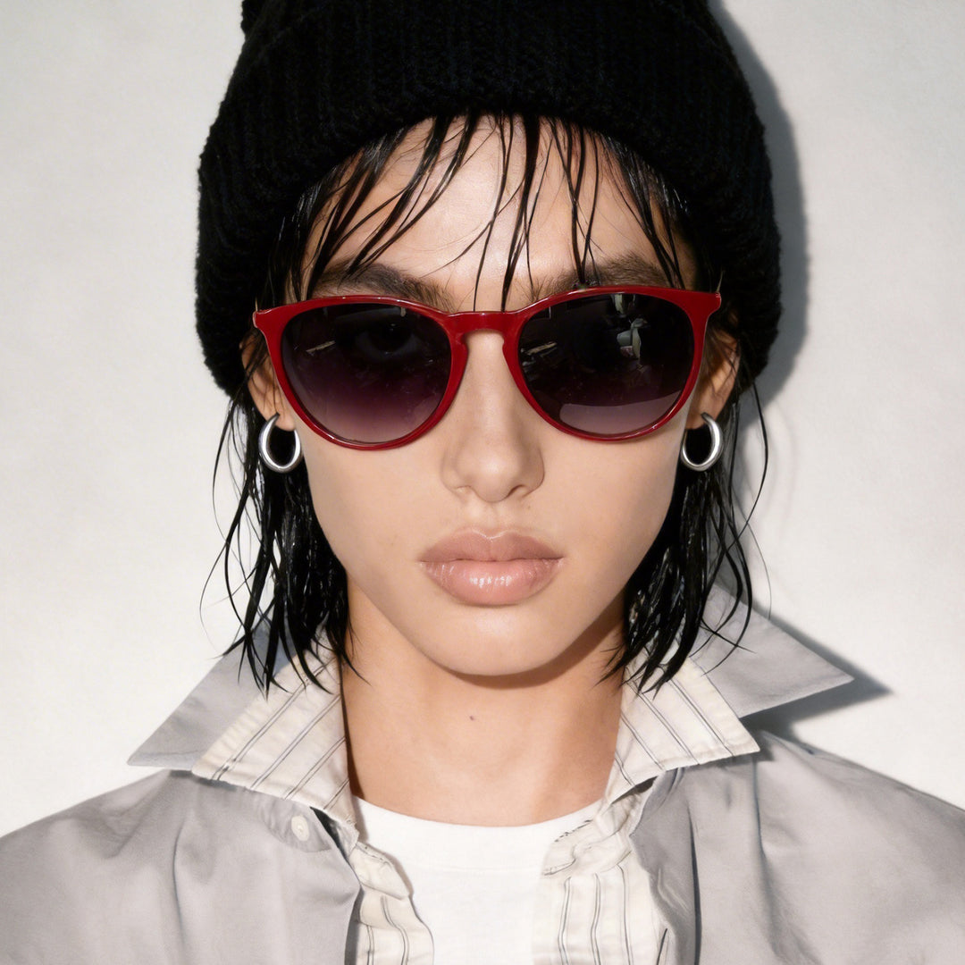 Women's fashionable cat-eye sunglasses with high-quality plastic frame and polarized lenses Kalsten