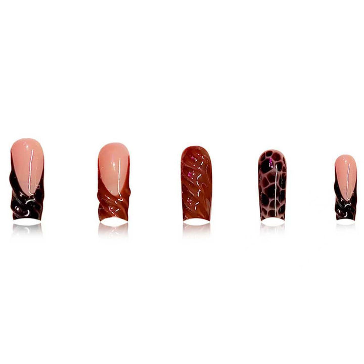 Artistic Abstract Press-On Nail Enhancements Kalsten