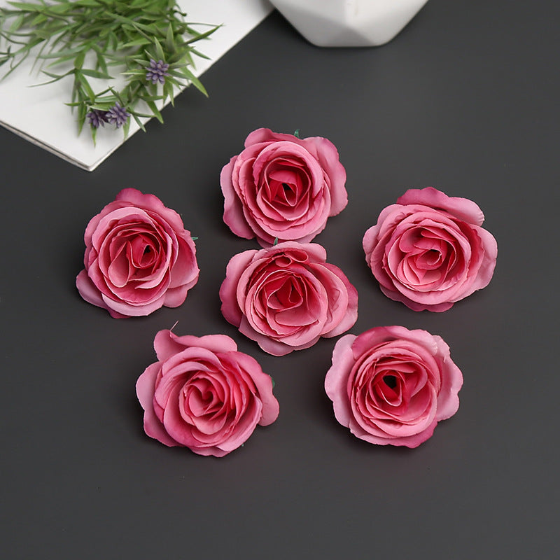Realistic Artificial Rose Brooch