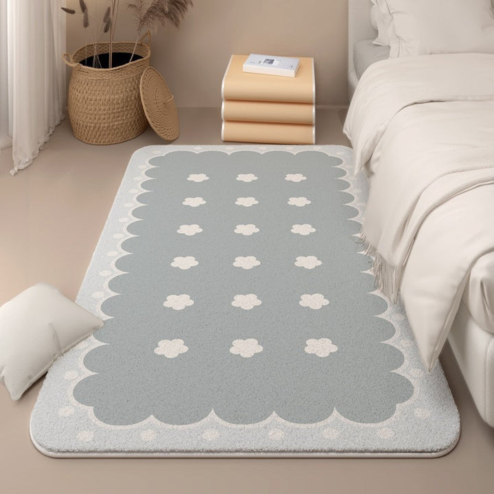 Cute Floral-Themed Memory Foam Area Rug Kalsten