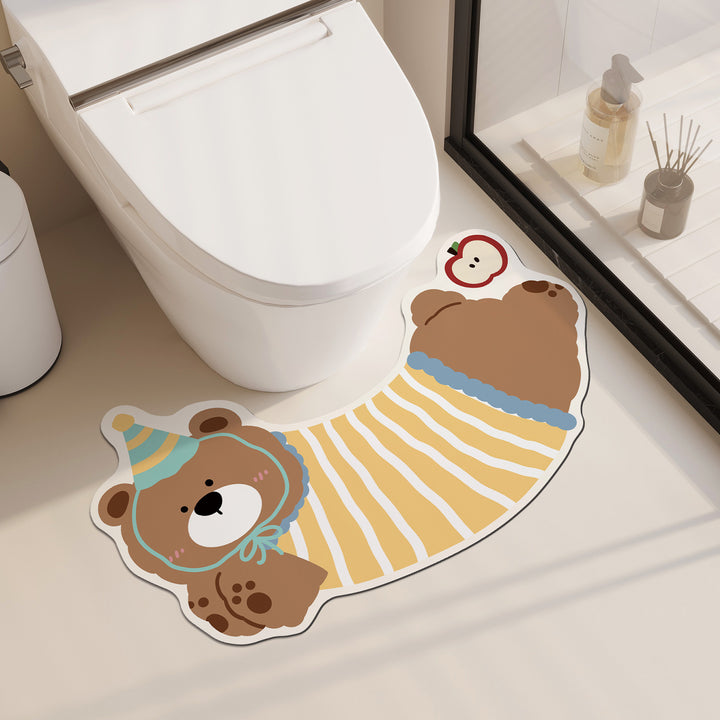 Playful Dog-Themed Bath Mat Kalsten