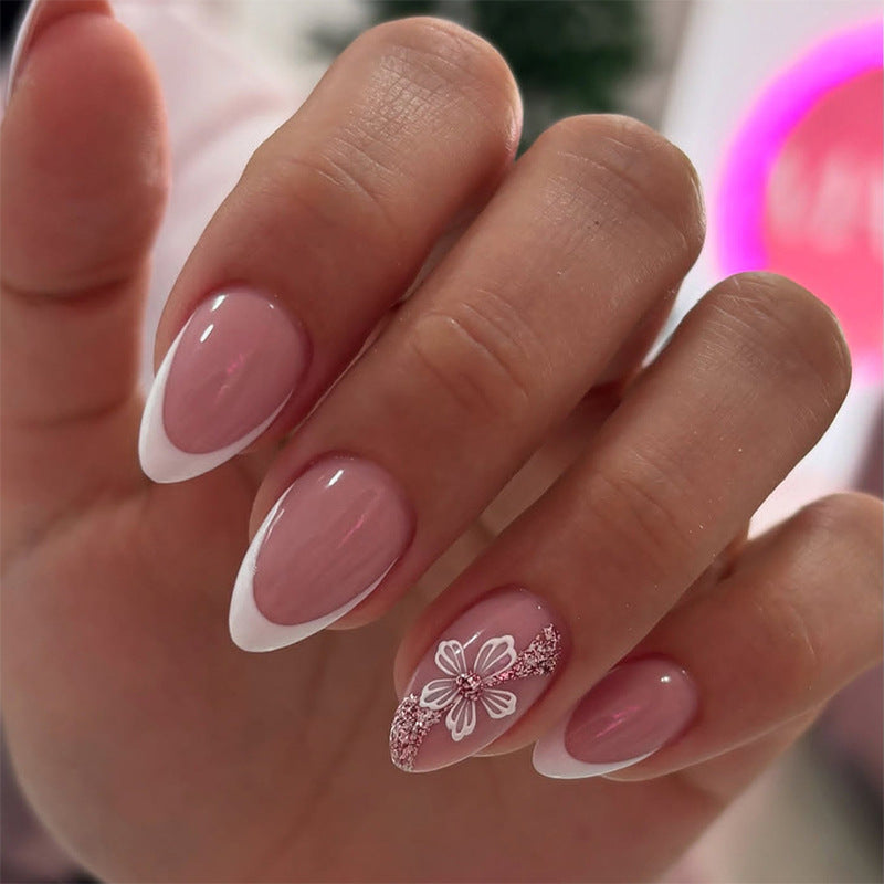 Elegant Floral Designed Press-On Nail Set kalsten