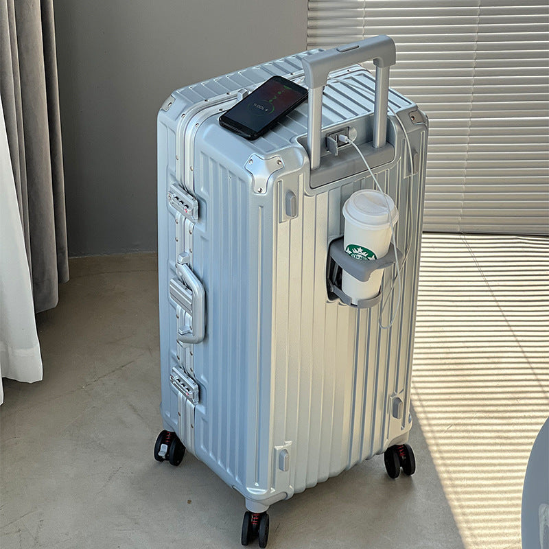 Sleek Hard-Shell Rolling Suitcase