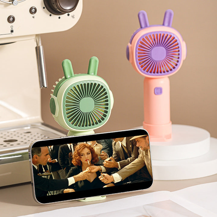 Women Portable Handheld Fan with Fun Cat Design Kalsten