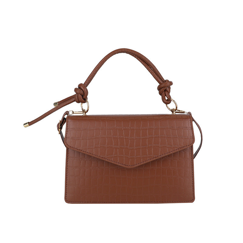 Crocodile-Embossed Handcrafted Crossbody Bag Kalsten