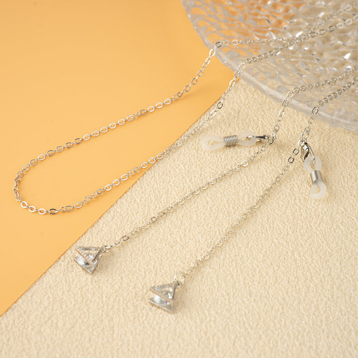 Unique Triangle Pendant Chain Necklace Kalsten