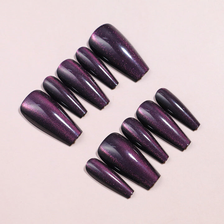Glittery Long Stiletto Press-On Nail Set Kalsten