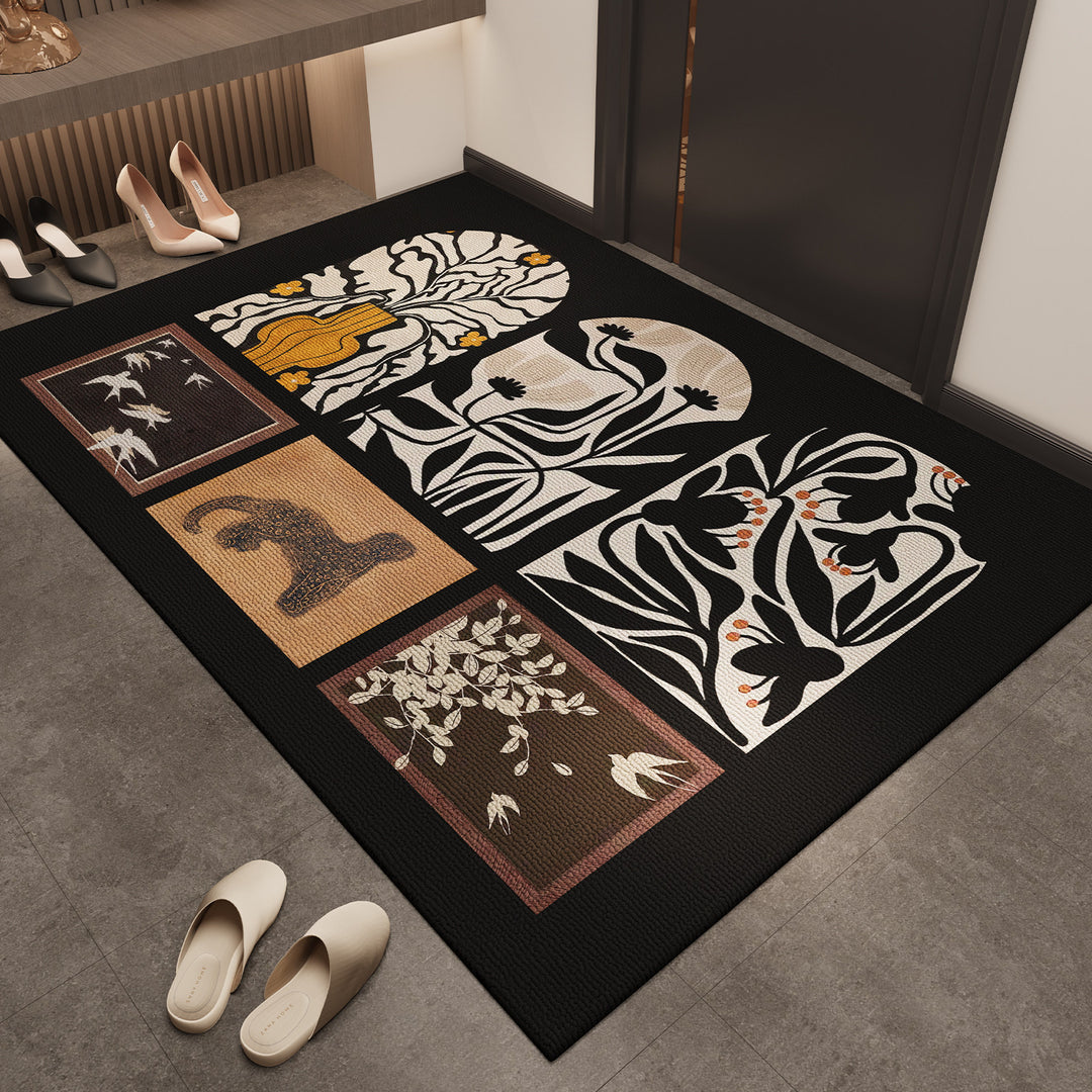 Artistic Textured Area Rug for Home Decor