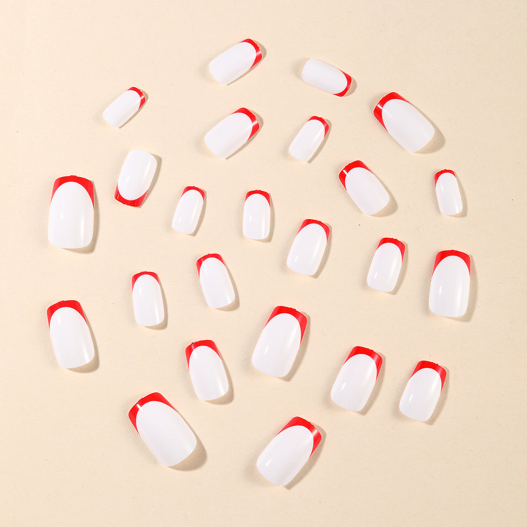 Artistic French Tip Nail Design Kalsten