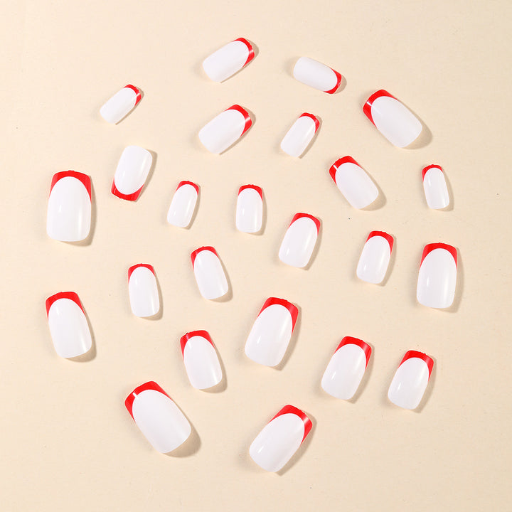Artistic French Tip Nail Design Kalsten