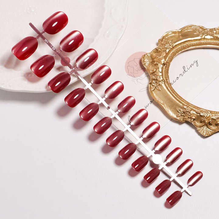 Glossy Almond-Shaped Press-On Nails Set Kalsten