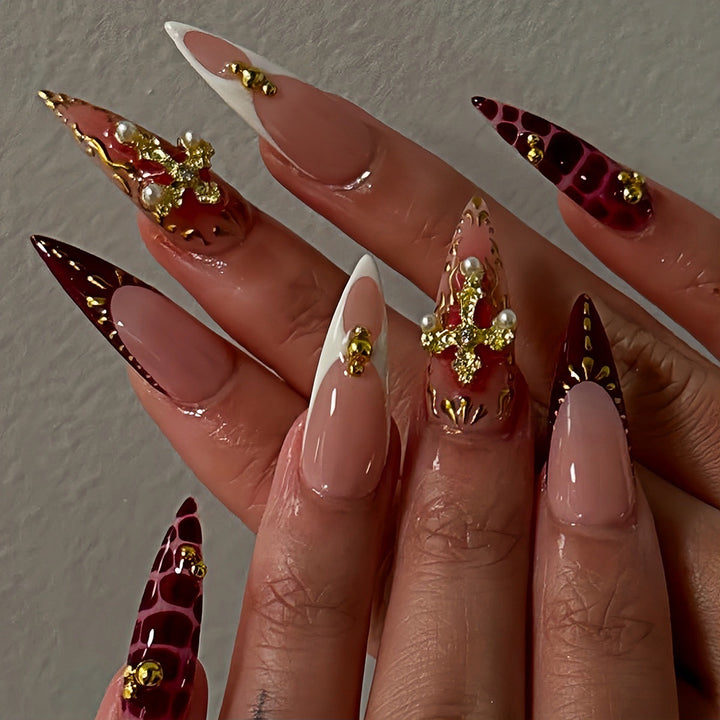Luxe Stiletto Nail Art Extensions Kalsten