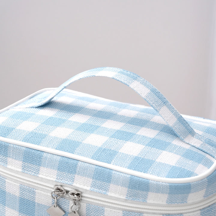 Stylish Checkered Makeup Case Kalsten