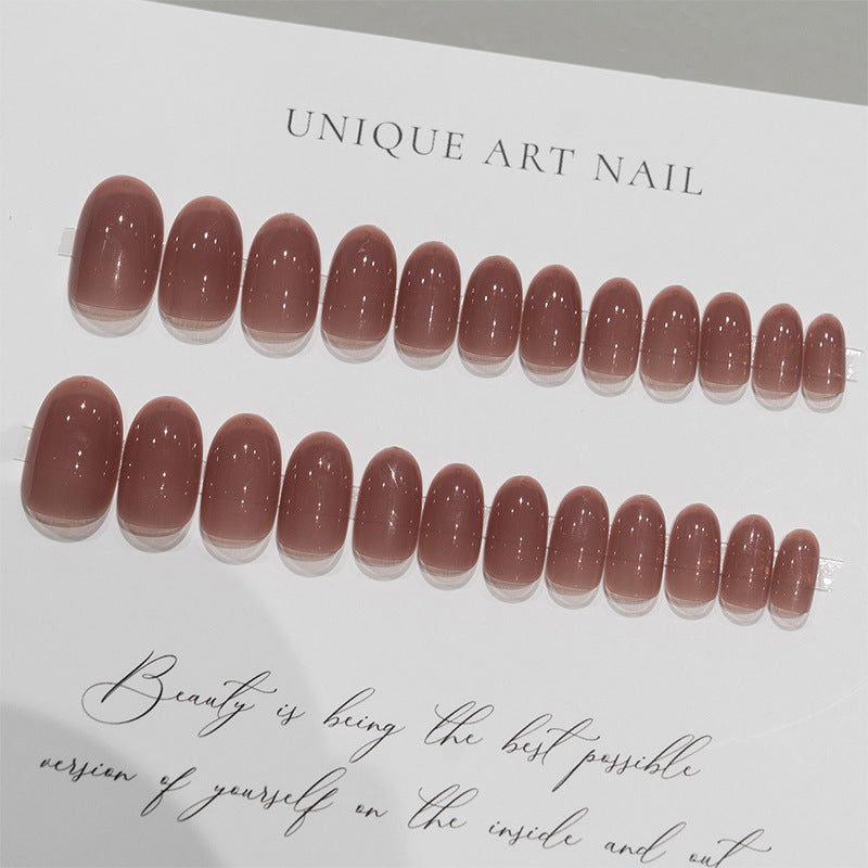 Glossy Press-On Nail Art with Elegant Finish Kalsten
