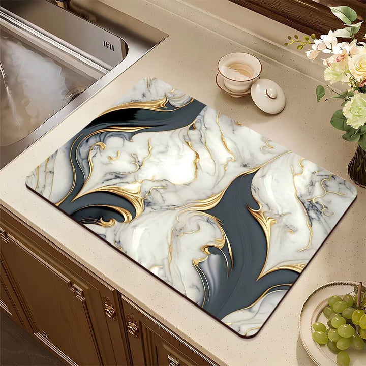 Abstract Design Kitchen Mat