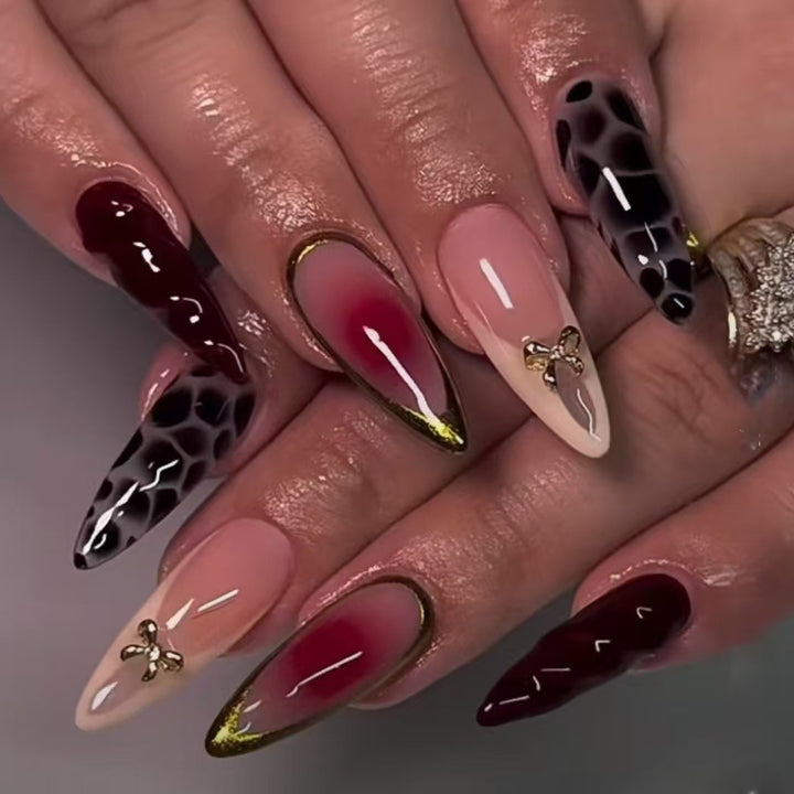 Elegant Artistic Acrylic Nail Design Set