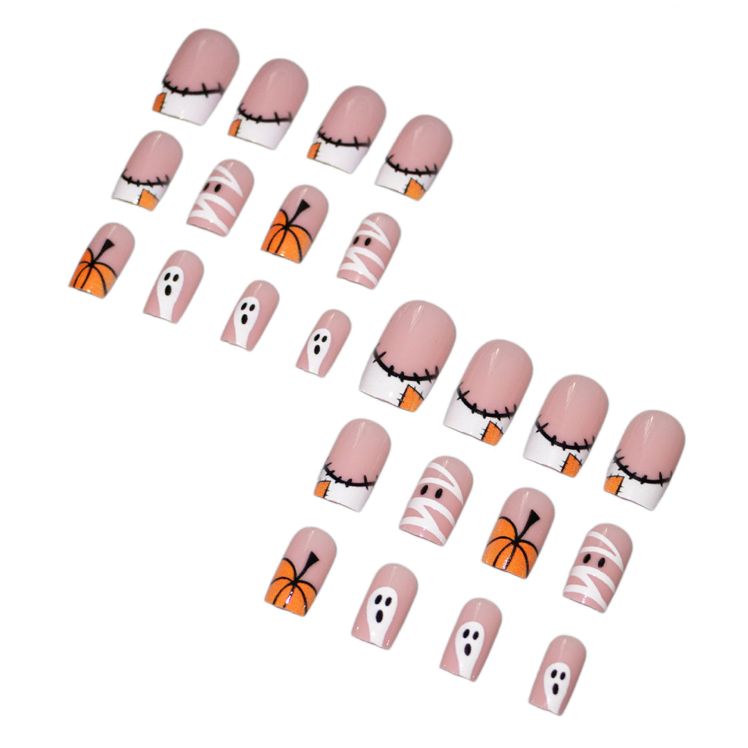 Artistic Halloween-Themed Nail Art Set