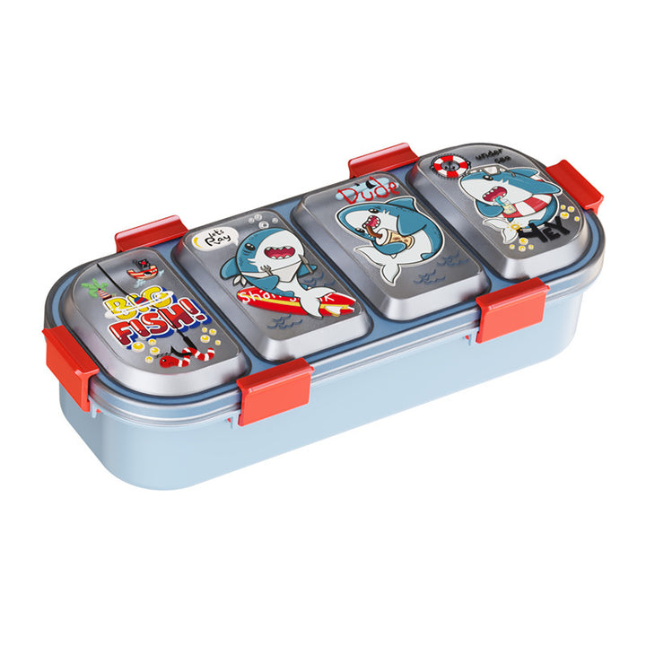 Shark-Themed Multi-Compartment Lunch Box