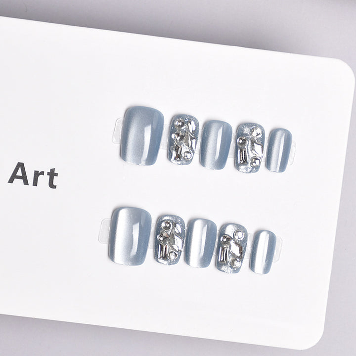 Glamorous Heart-Themed Press-On Nail Set Kalsten
