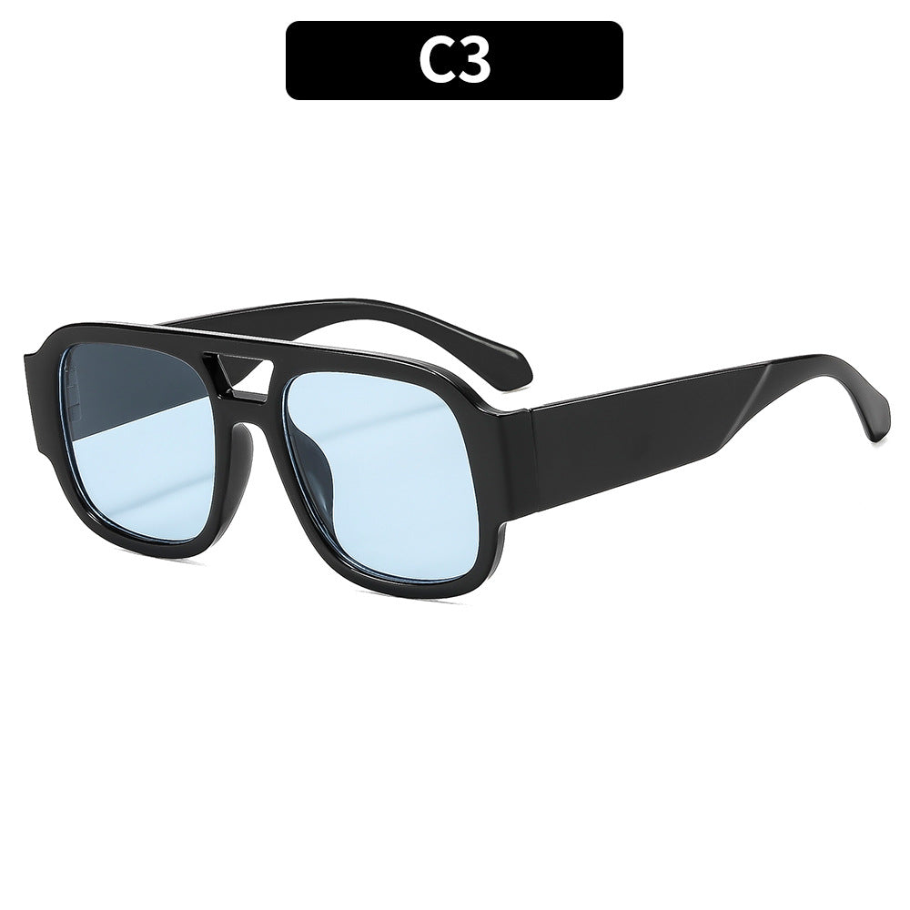 Futuristic Geometric Square Sunglasses