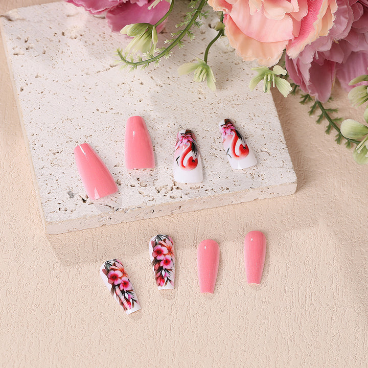 Nail Art Set with colorful flamingo and flower patterns Kalsten
