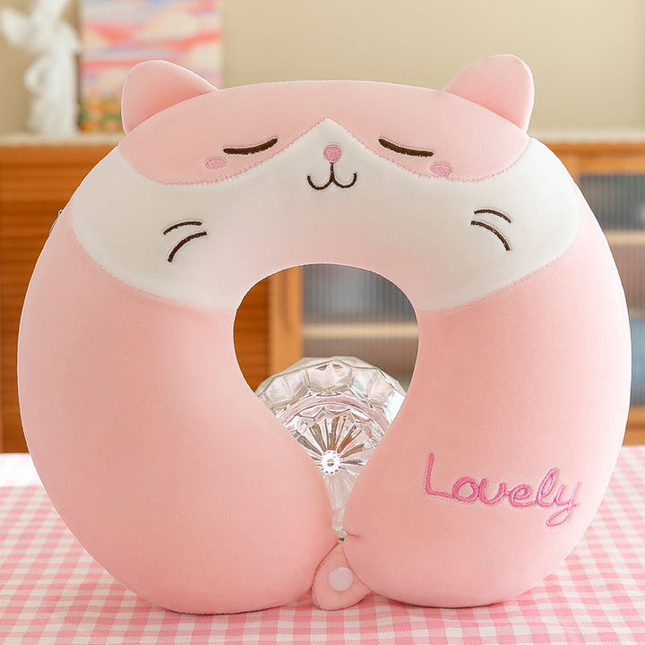 Unisex Neck Support Pillow with Cute Animal Design Kalsten