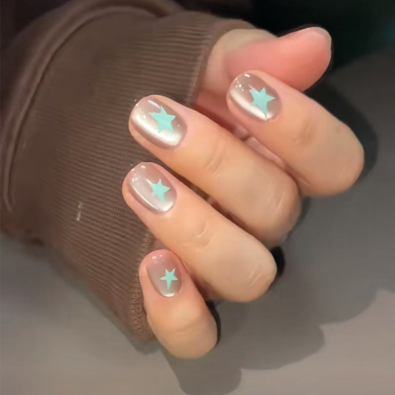 Iridescent Press-On Nail Set Kalsten