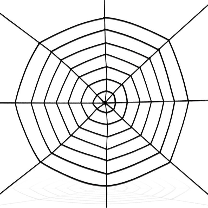 Creepy Halloween decoration spider web