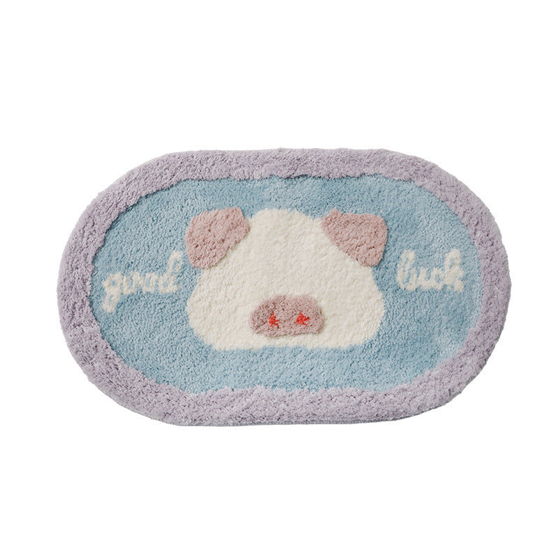 Playful Animal-Themed Bath Mat Kalsten